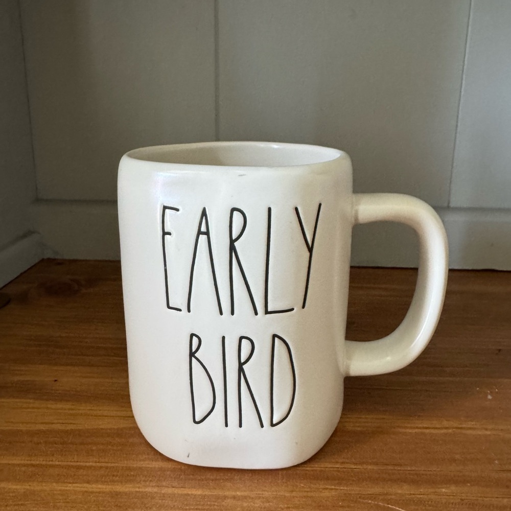 Rae Dunn Early Bird Mug- Double Sided